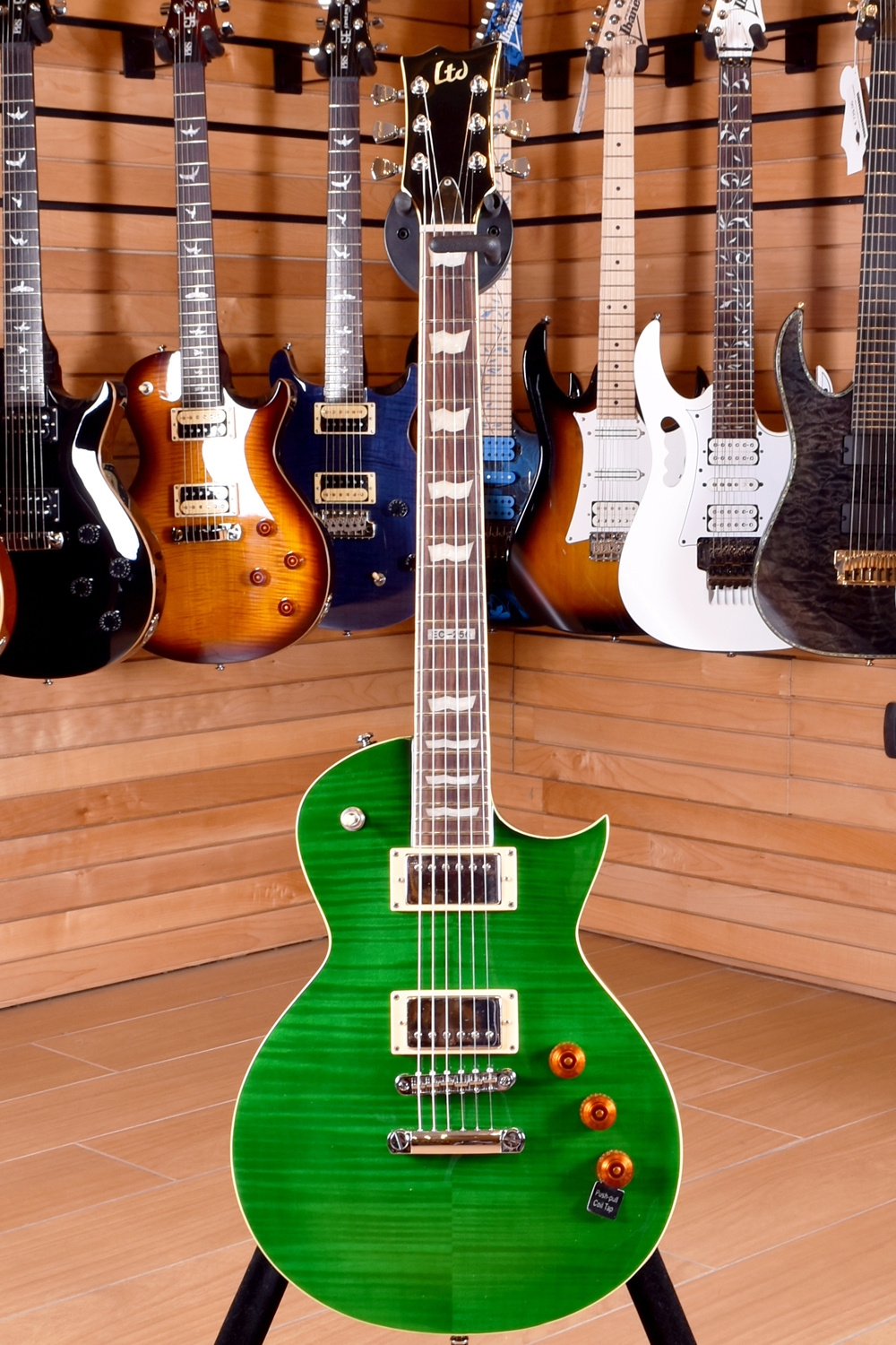希少？ LTD EC-256FM See Thru Green ESP LTD EC-256FM See Thru Green