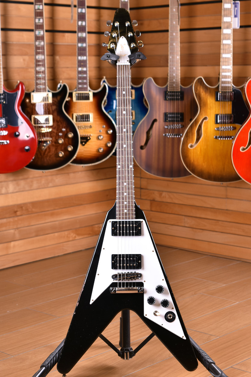 Epiphone Flying V Ebony - Chitarra Elettrica Epiphone Flying V Ebony - Chitarra Elettrica