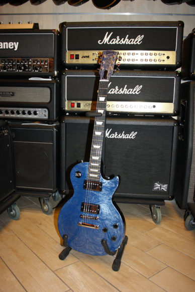 Gibson Les Paul Studio Swirl Silver Blu