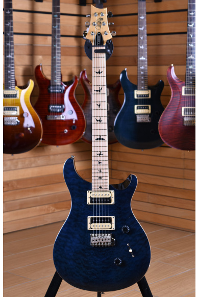 PRS Paul Reed Smith SE Custom 24 Quilted Limited Edition Vintage Maple Neck Whale Blue