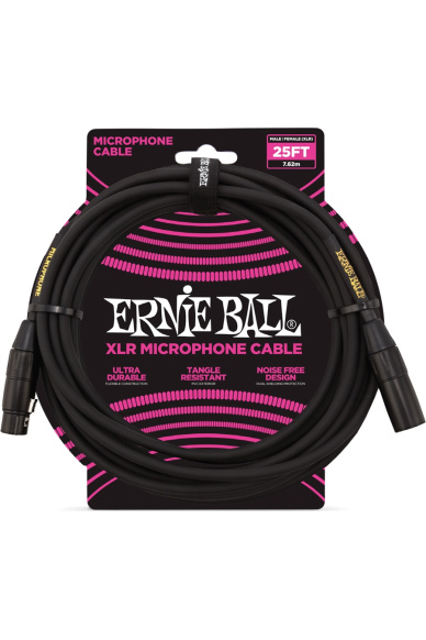 Ernie Ball 6073 XLR/XLR Cable Black 7,62m