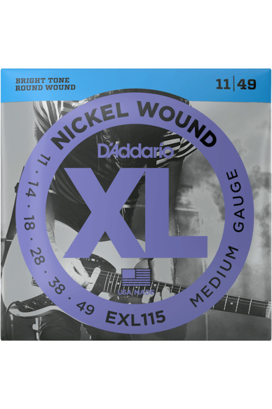 D'addario EXL115 Nickel Wound 11-49 Medium Set