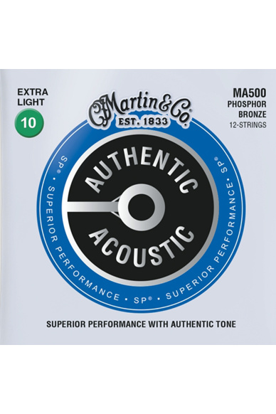 Martin MA500 SP Phosphor Bronze Authentic 12 String Extra Light 10/47
