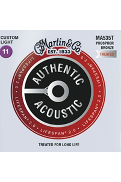 Martin MA535T Authentic Lifespan Phosphor Bronze 11/52