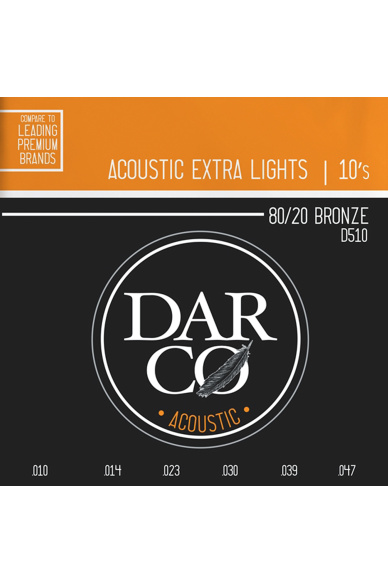 Martin D510 Darco Acoustic Extra Light Bronze 10/47