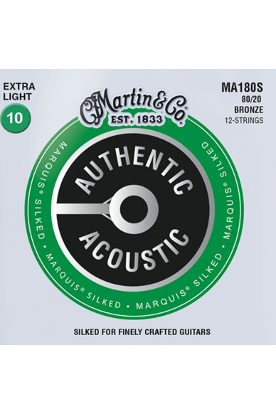 Martin MA180S Marquis Silked 80/20 Bronze Authentic 12 String Extra Light 10/47