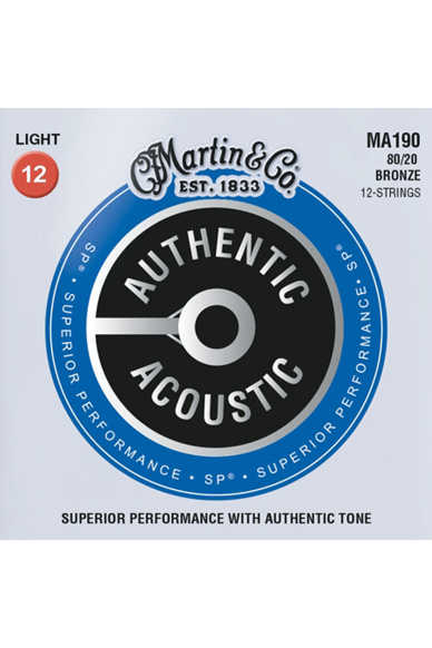 Martin MA190 SP 80/20 Bronze Authentic 12 String Light 12/54