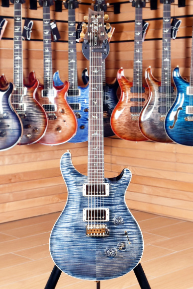 PRS Paul Reed Smith Custom 24 Wood Library WL0807 Pattern Thin 58/15 Faded Whale Blue 2017