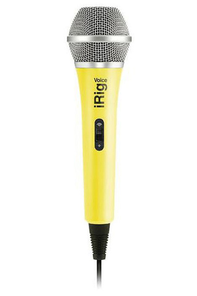 IK Multimedia iRig Voice - Microfono palmare per sistemi Android, iOS e MAC - giallo