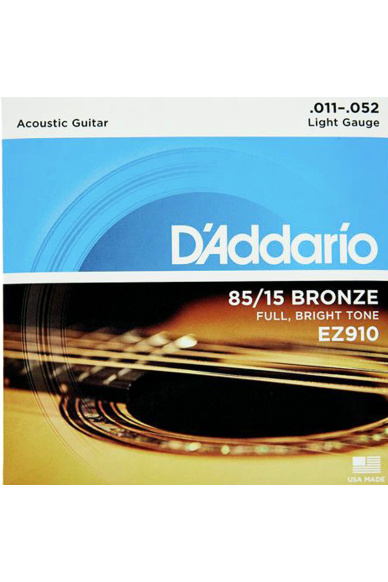 D'Addario EZ910 11-52 85/15 Bronze EZ Strings