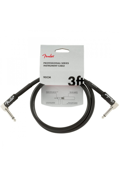 Fender Professional Series Instrument Cable 90cm Angle/Angle Black
