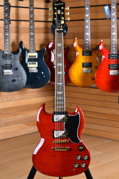 Epiphone Limited Edition G-400 Deluxe PRO Translucent Red