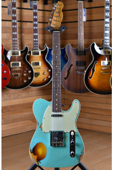 Fender Custom Shop Limited Edition Telecaster Custom '60 Heavy Relic Aged Seafoam Green over 3 Tone Sunburst