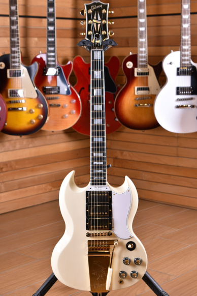 Gibson Custom Shop 1963 Les Paul SG Custom Reissue with Maestro Vibrola Classic White ( S.N. 200473 )