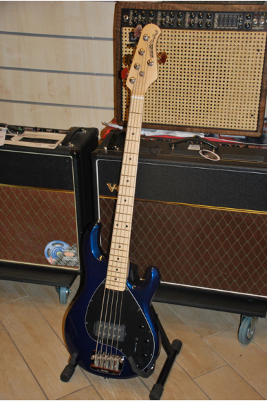 Music Man Sting Ray 5 Blue Pearl Maple Neck