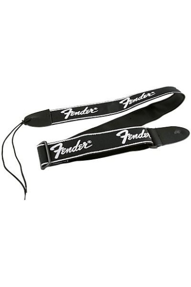 Fender Tracolla Black Silver Logo 2