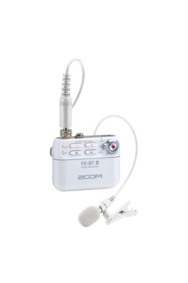 Zoom F2-BT Field Recorder Bluetooth + Microfono Lavalier White