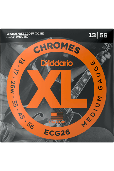 D'Addario ECG26 Chromes 13-56 Medium Electric Guitar Strings