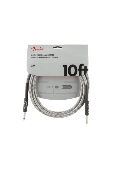 Fender Professional Series Instrument Cable 3m White Tweed