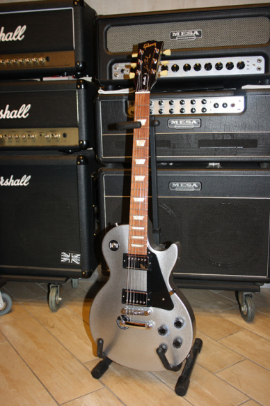 Gibson Les Paul Studio New Silver Pearl Chrome Hardware