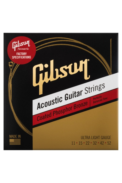Gibson SAG-CPB11 Coated Phosphor Bronze Acoustic Ultra Light 11-52