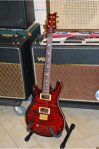 PRS Paul Reed Smith Custom 22 Special Run Wood Switch 3 Posizioni Library Artist Top Fire Red Burst Lefty