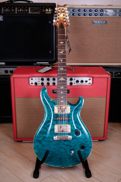 PRS Paul Reed Smith Custom 22 Blue Matteo Quilted 12 Corde