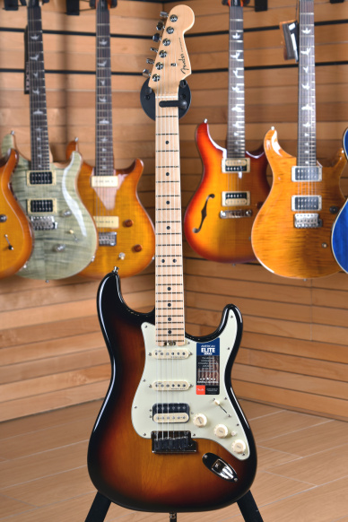 Fender American Elite Stratocaster HSS Shawbucker Maple Fingerboard 3 Color Sunburst