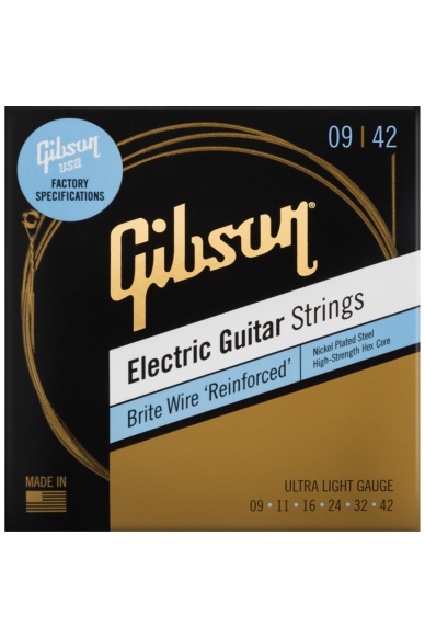 Gibson SEG-BWR9 Brite Wire 'Reinforced' Electric Guitar Ultra Light 9-42