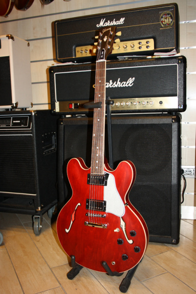 Gibson Custom ES-335 Dot  Plain Satin Faded Cherry