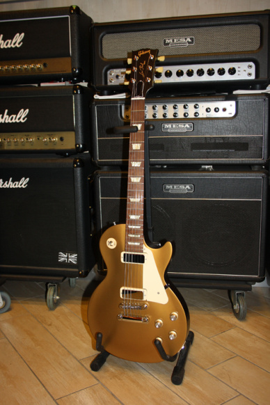 Gibson Les Paul Studio '70 Tribute Satin Gold Top Dark Back