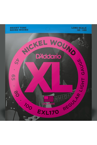 D'Addario EXL170 Nickel Wound 45-100 Light / Long Scale Set