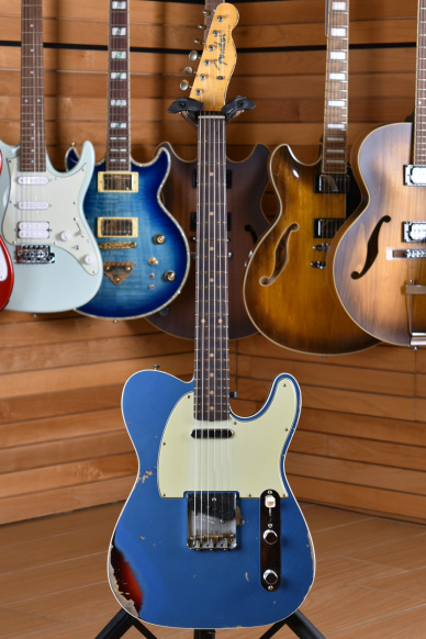 Fender Custom Shop Limited Edition '60 Telecaster Heavy Relic Aged Lake Placid Blue Over 3 Color Sunburst