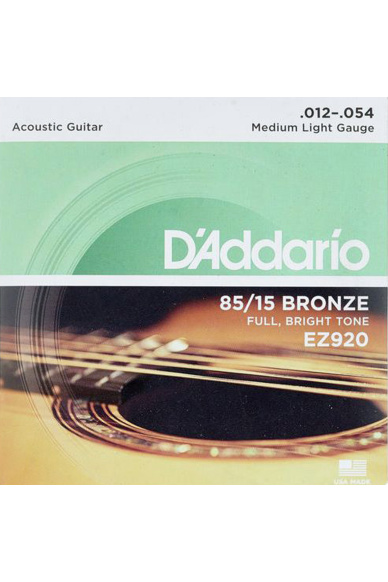 D'Addario EZ920 12-54 85/15 Bronze EZ Strings