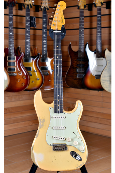 Fender Custom Shop '63 Stratocaster Heavy Relic Nocaster Blonde