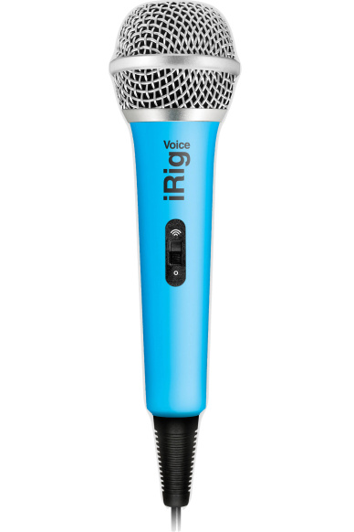 IK Multimedia iRig Voice - Microfono palmare per sistemi Android, iOS e MAC - blu