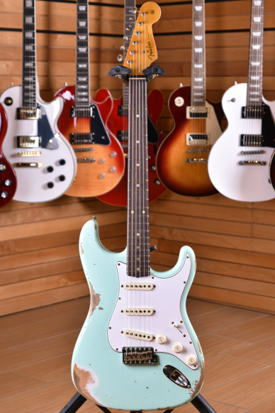 Fender Custom Shop Stratocaster '60 Heavy Relic Rosewood Fingerboard Surf Green