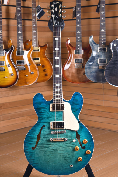 Gibson Memphis ES-335 Figured 2018 Aquamarine