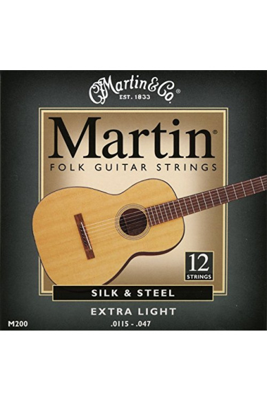 Martin M200 Traditional Silk & Steel Extra Light Folk