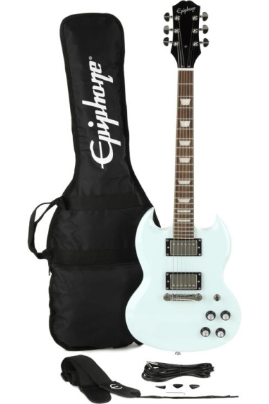 Epiphone Power Players SG Pack " Rock Monsters " Ice Blue 3/4