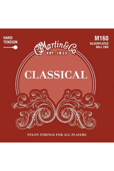 Martin M160 Classical Guitar Strings High Tension Ball End