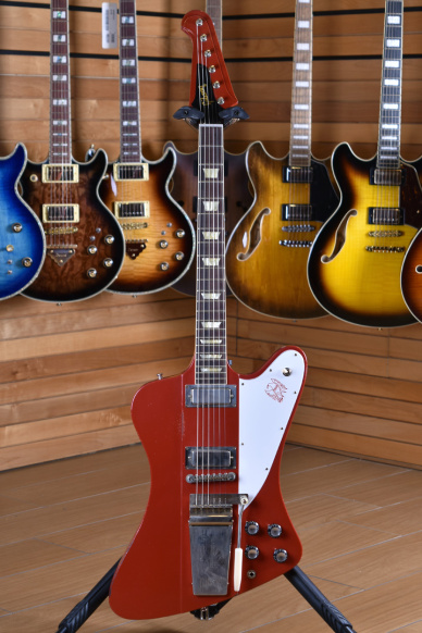 Gibson Custom Murphy Lab 1963 Firebird V with Maestro Vibrola Light Aged Cardinal Red