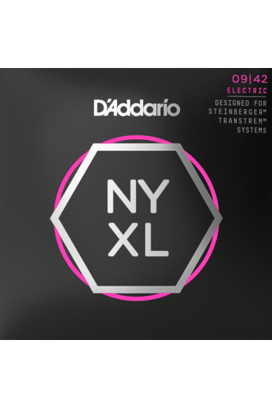D'addario NYXL 09-42 Super Light Double Ball End Electric Guitar Strings Designed for Steinberger