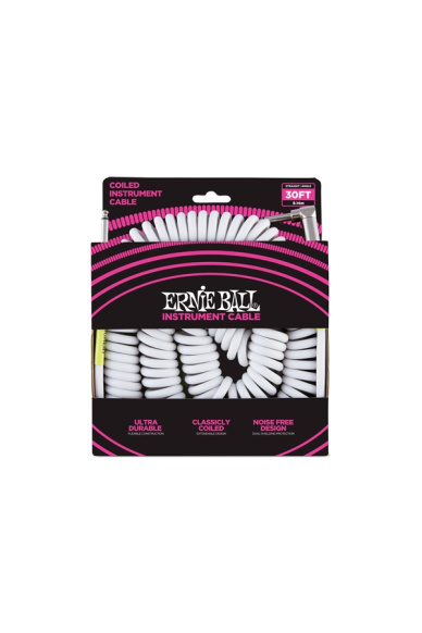 Ernie Ball 6045 Cavo a spirale White 9m