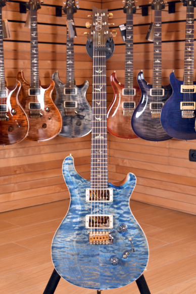 PRS Paul Reed Smith Custom 24 Wood Library WL0808 Pattern Thin 58/15 Faded Blue Jean 2017