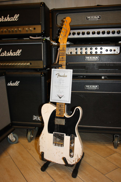 Fender Custom Shop Telecaster '52 Heavy Relic White Blonde Humbucker