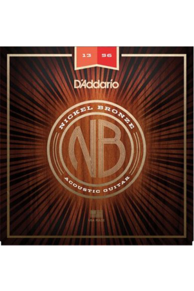 D'Addario NB1356 Nickel Bronze 13-56 Medium Acoustic Guitar Strings