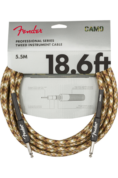 Fender Professional Series Camo Instrument Cable 5,5m