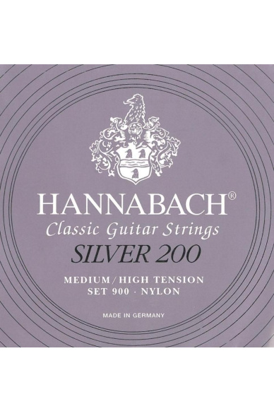 Hannabach Set 900 Medium/High Tension Silver 200