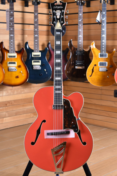 D'Angelico DAPEXL1FRCT Premier EXL-1 Hollowbody Archtop in Fiesta Red